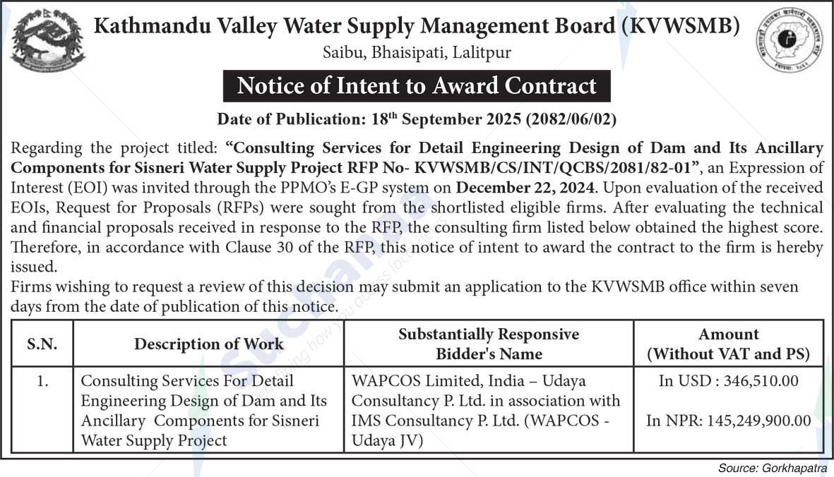 Kathmandu Valley Water Supply Management Board (KVWSMB)