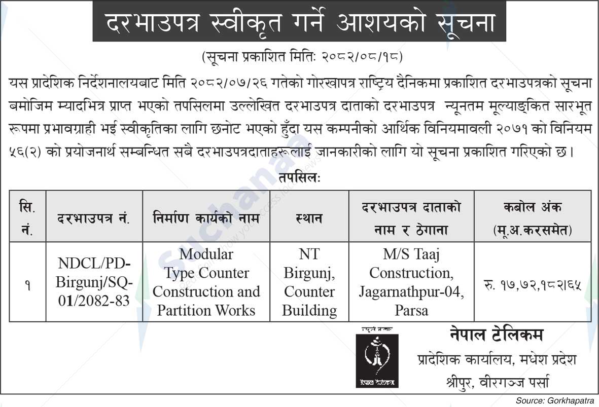 Nepal Doorsanchar Company Limited (NTC)