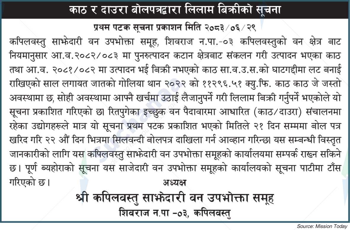 Shree Kapilvastu Saa.Wa.Wo.Sa.