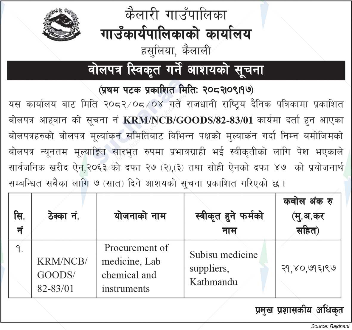 Kailari Rural Municipality