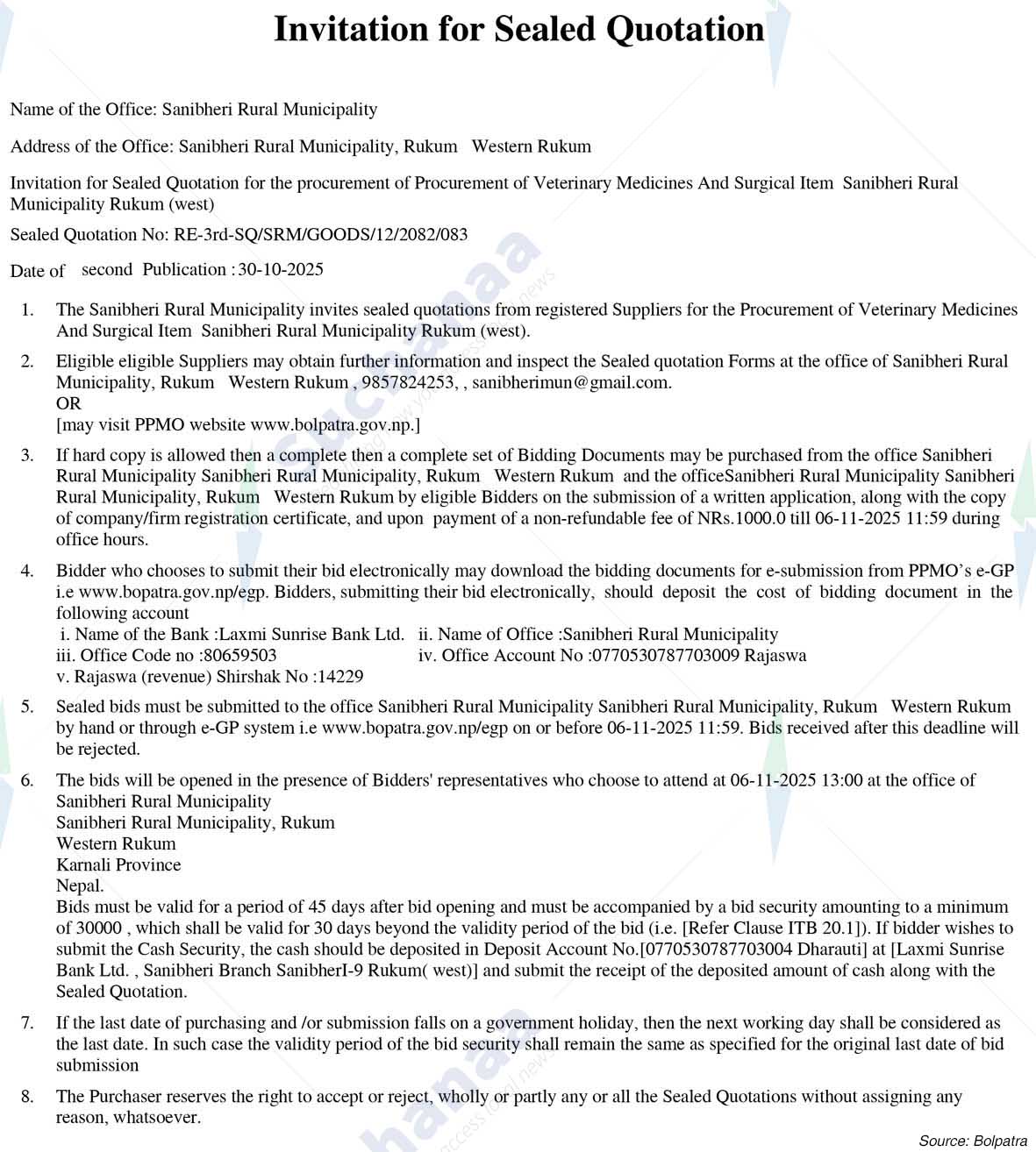 Sanibheri Rural Municipality