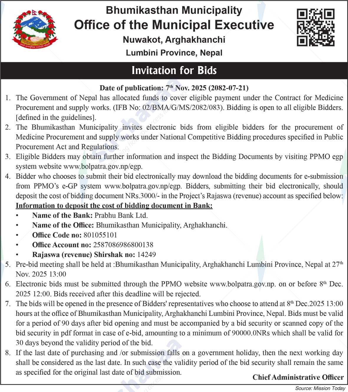 Bhumikasthan Municipality