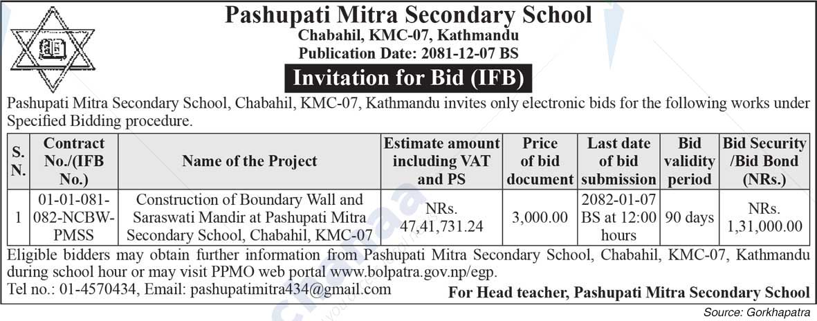 Pashupati Mitra Secondary School