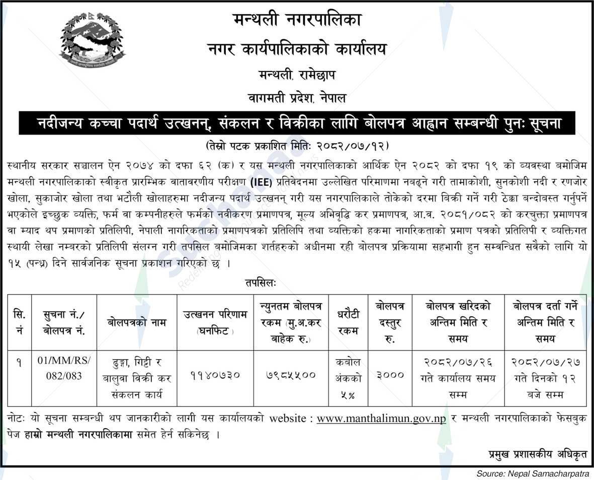 Manthali Municipality