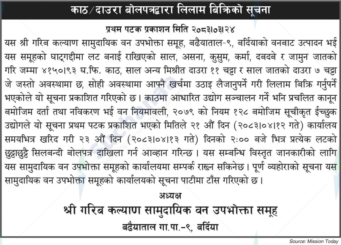 Shree Garib Kalyan Saa.Wa.Wo.Sa.
