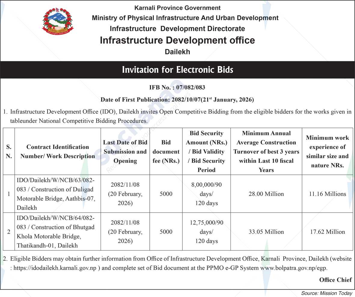 Infrastructure Development Office, Dailekh