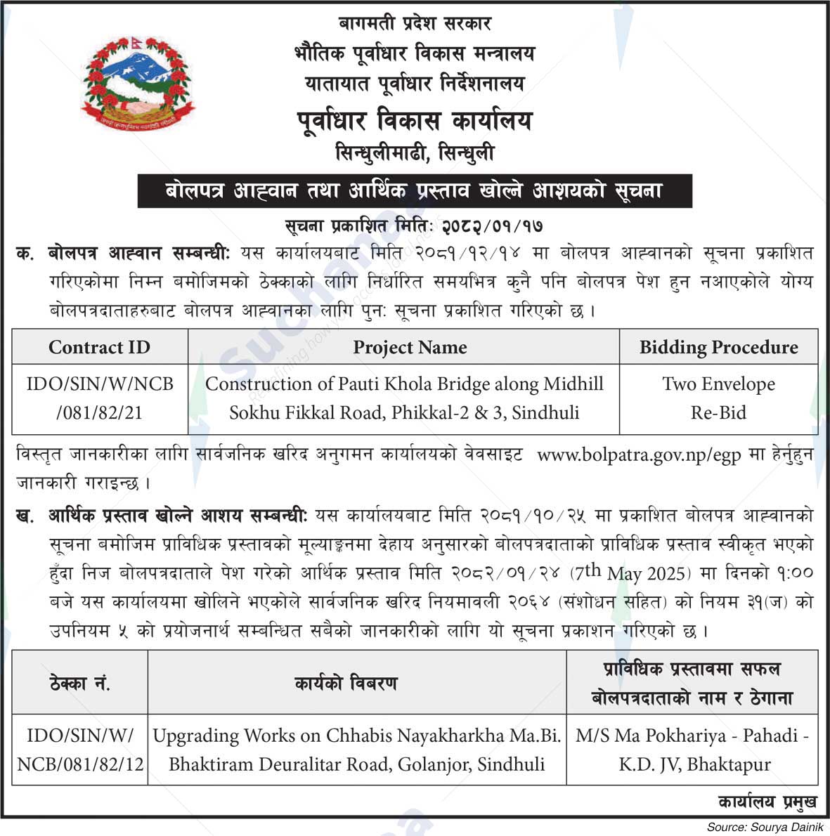 Infrastructure Development Office