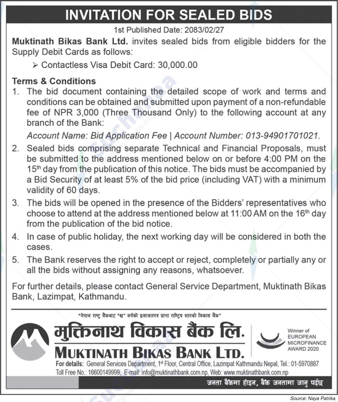 Muktinath Bikas Bank Ltd.