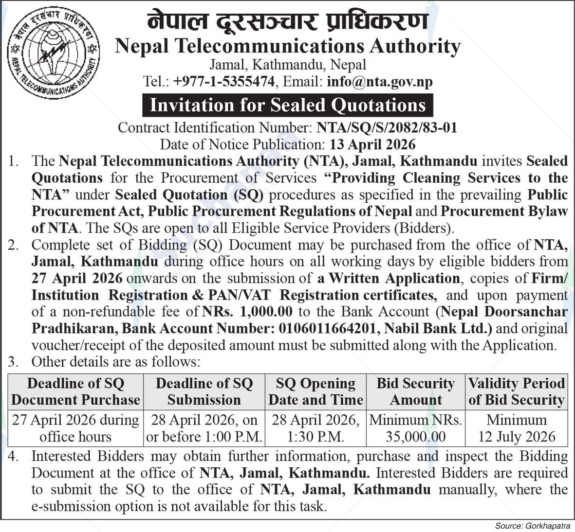 Nepal Telecommunication Authority