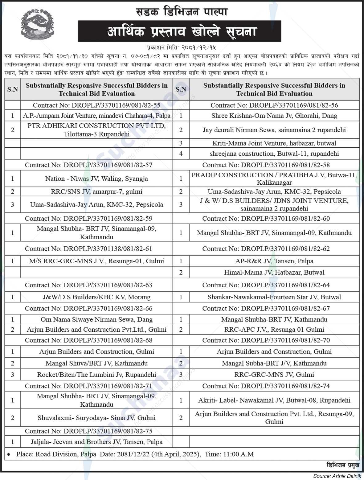 Road Division Palpa