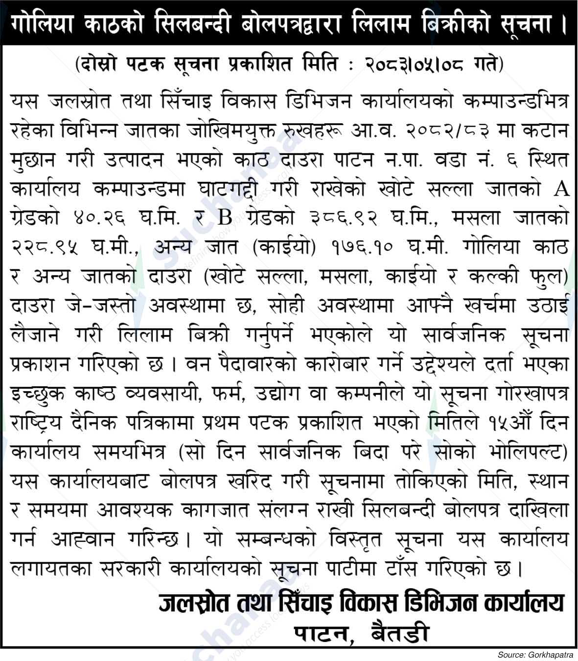 Water Resources and Irrigation Development Division Office, Baitadi