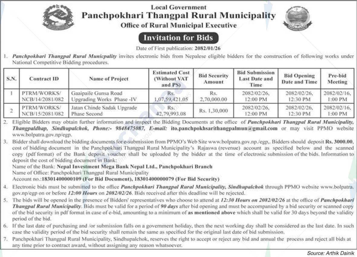 Panchpokhara Thagpal Rural Municipality