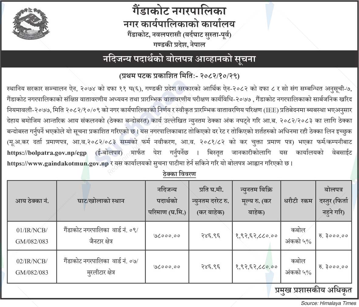 Gaindakot Municipality