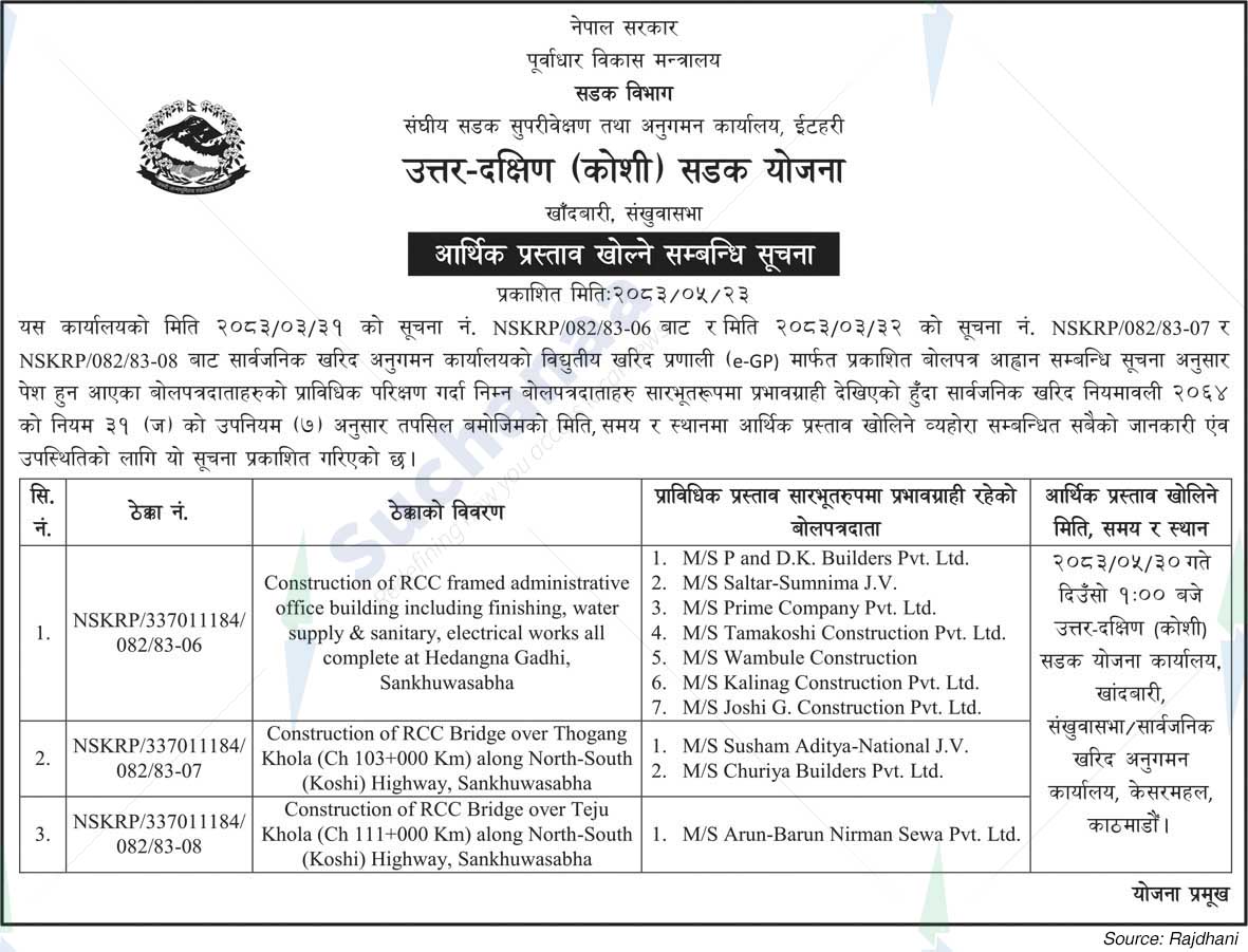 North-South (Koshi) Road Project