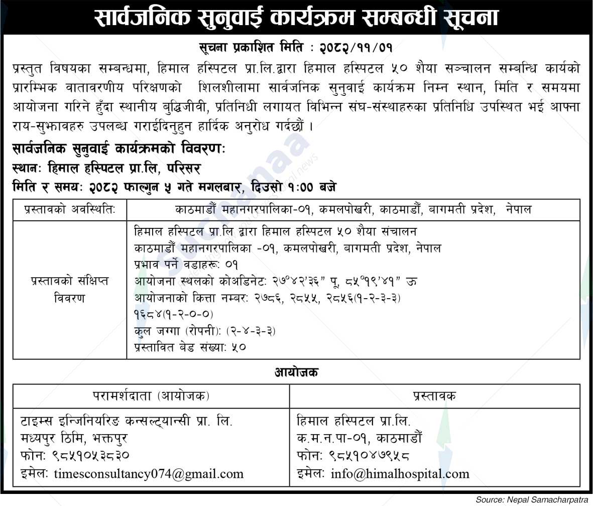 Himal Hospital Pvt. Ltd., Bhaktapur