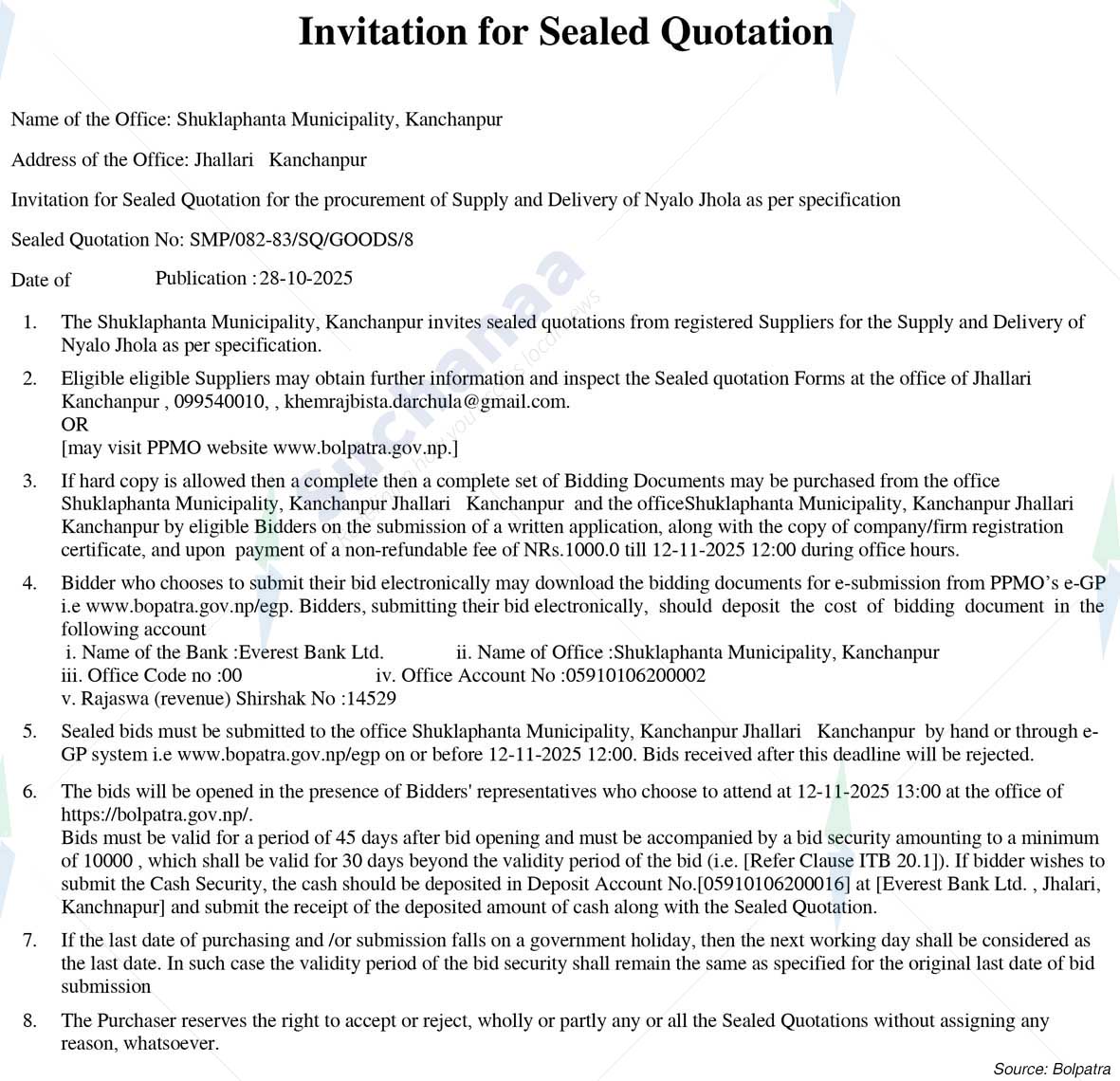 Shuklaphanta Municipality