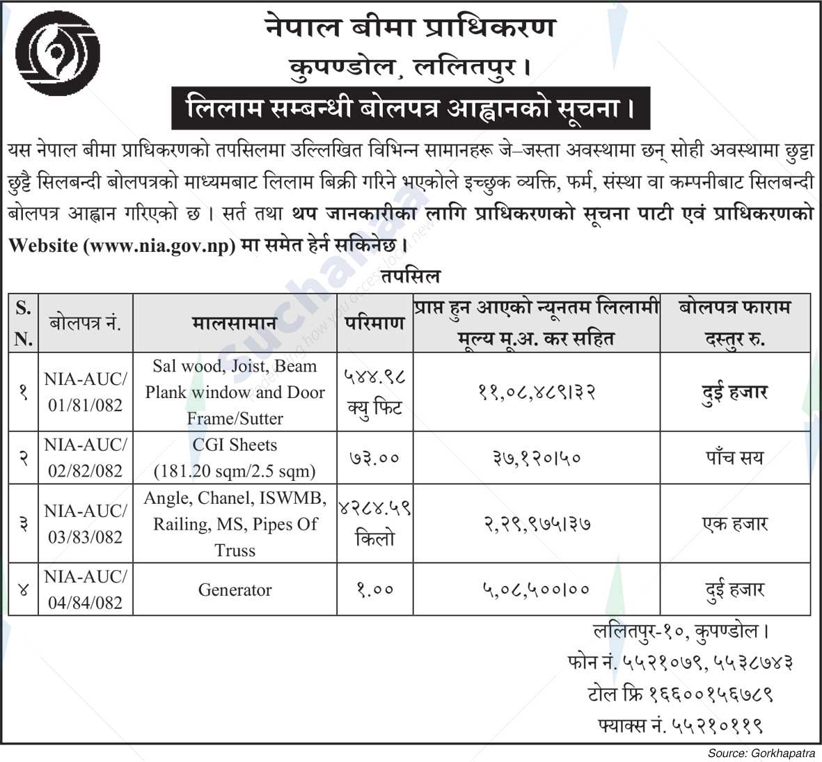 Nepal Insurance Authority, Kopundole