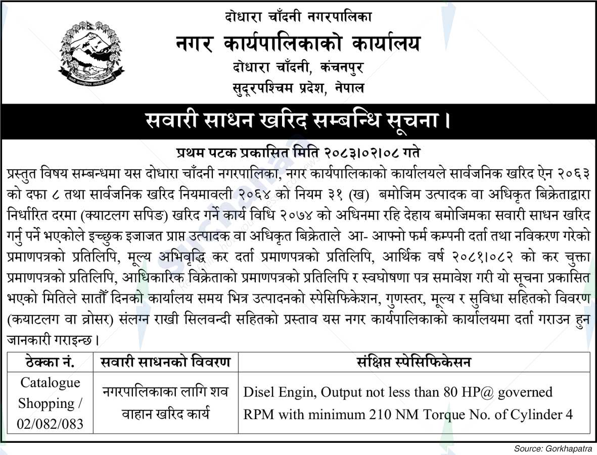 Dodhara Chandani Municipality