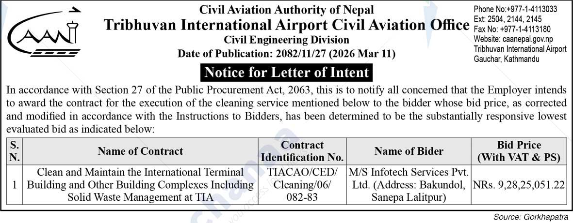 Tribhuvan International Airport