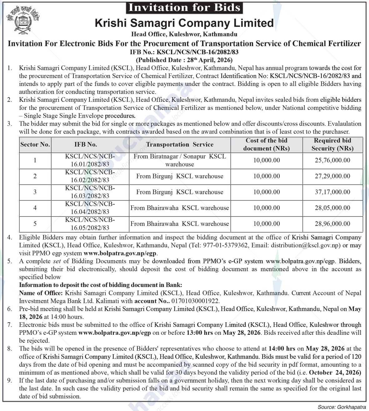 Krishi Samagri Company Limited