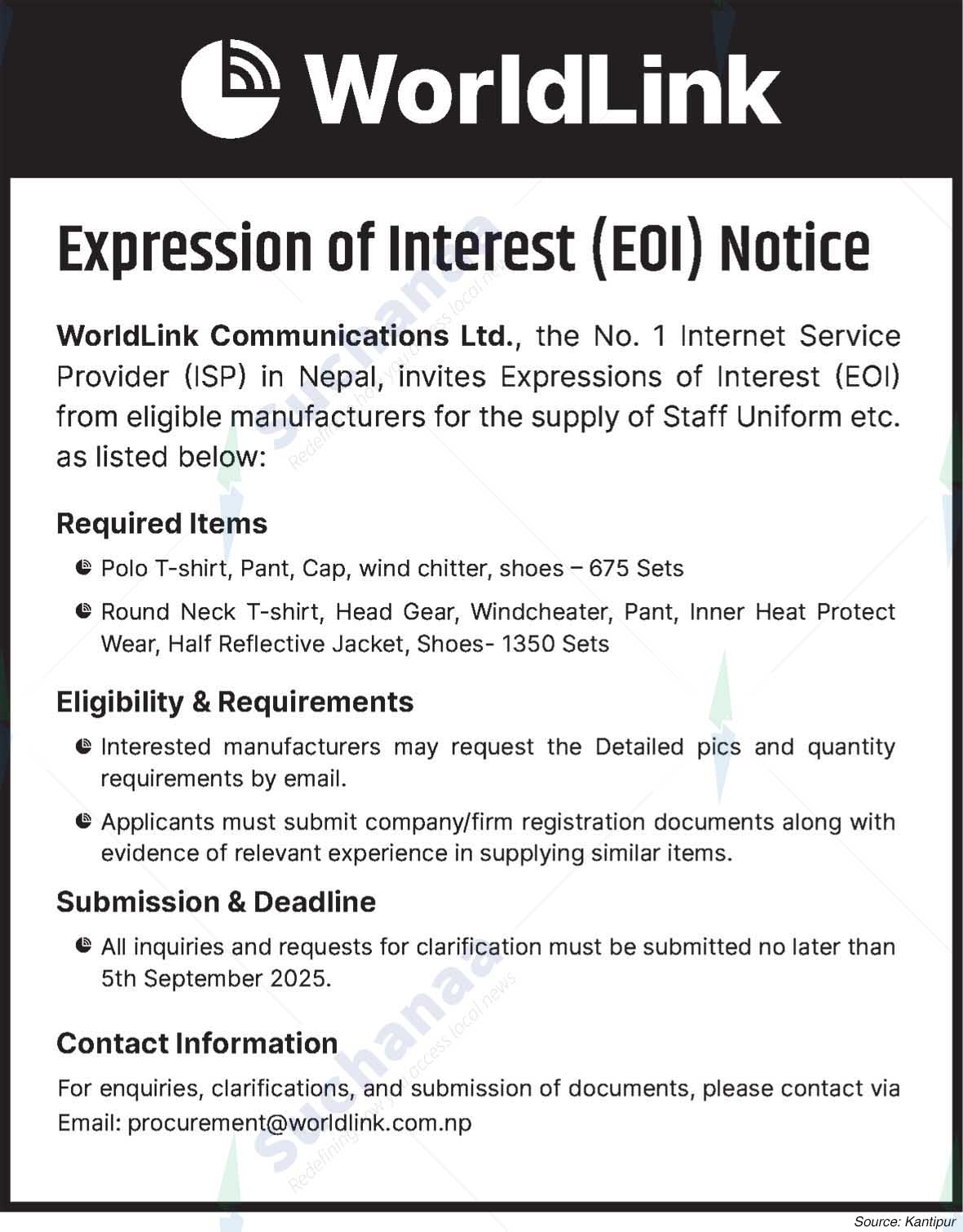 WorldLink Communications Ltd.
