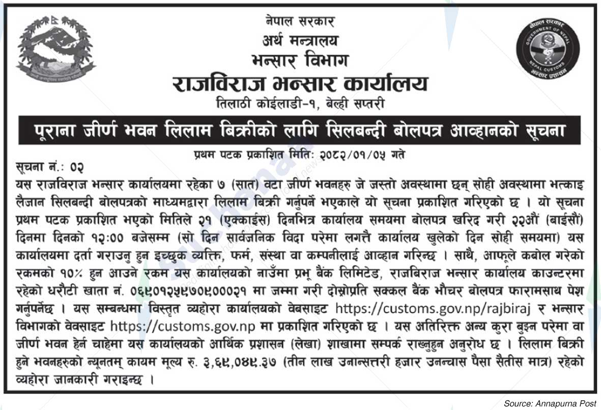 Rajbiraj Customs Office