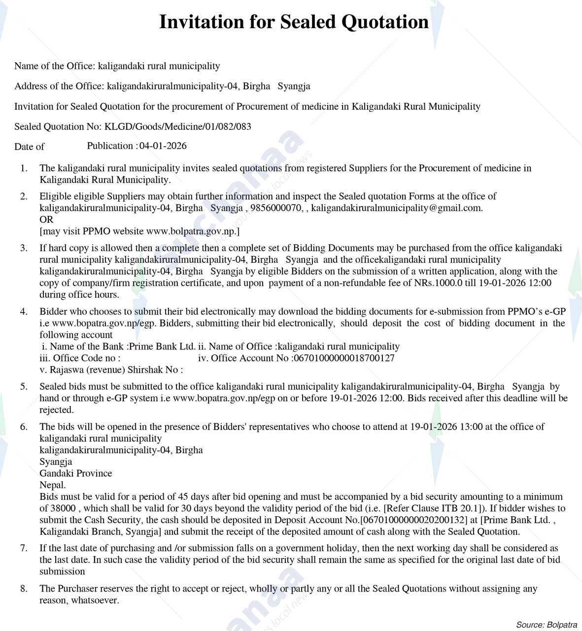 Kaligandaki Rural Municipality