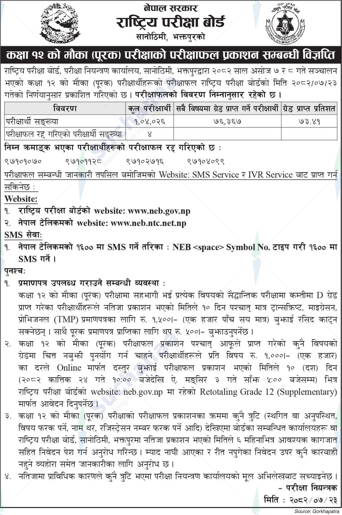 National Examination Board