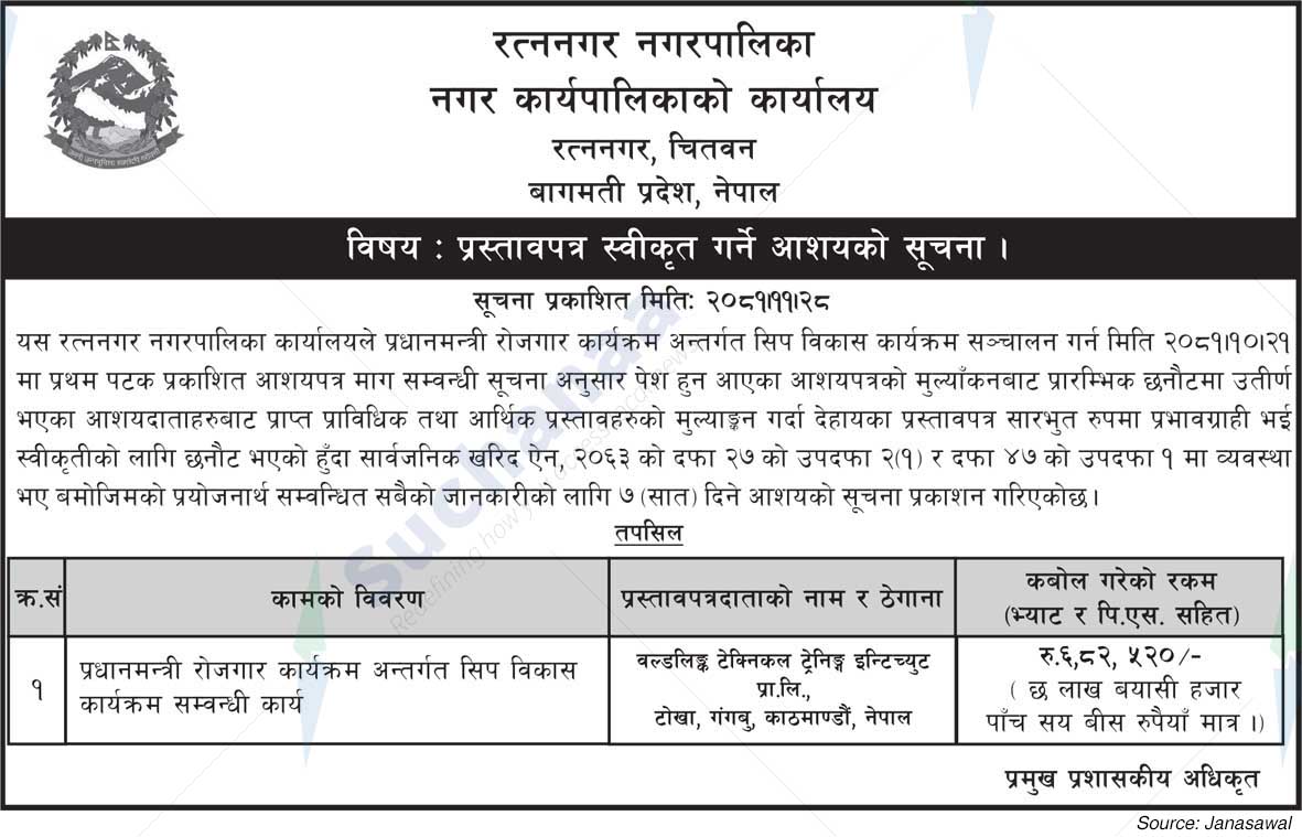 Ratnanagar Municipality