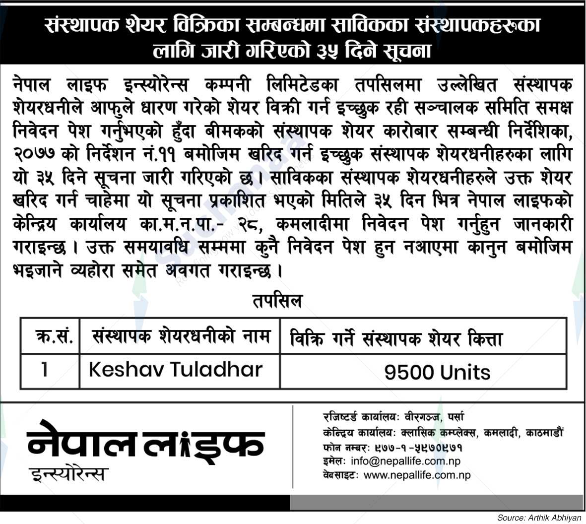 Nepal Life Insurance Company Limited
