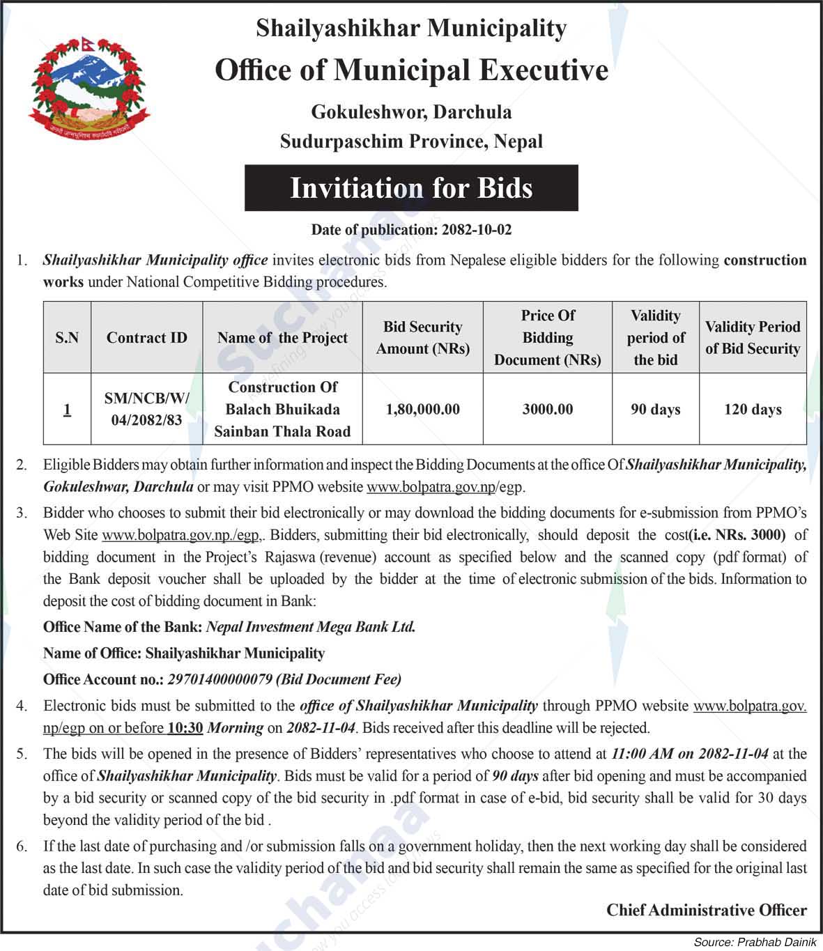 Shailyashikhar Municipality