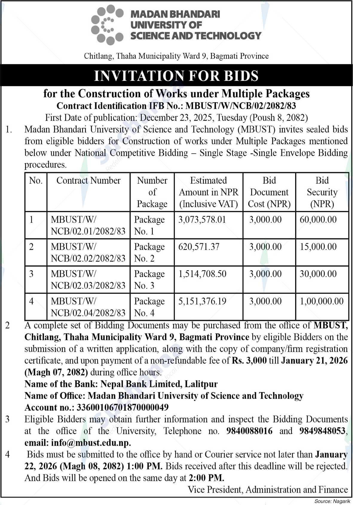 Madan Bhandari University of Science and Technology