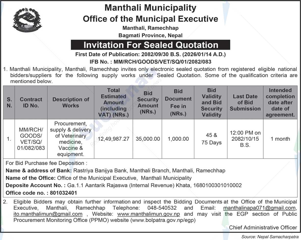 Manthali Municipality