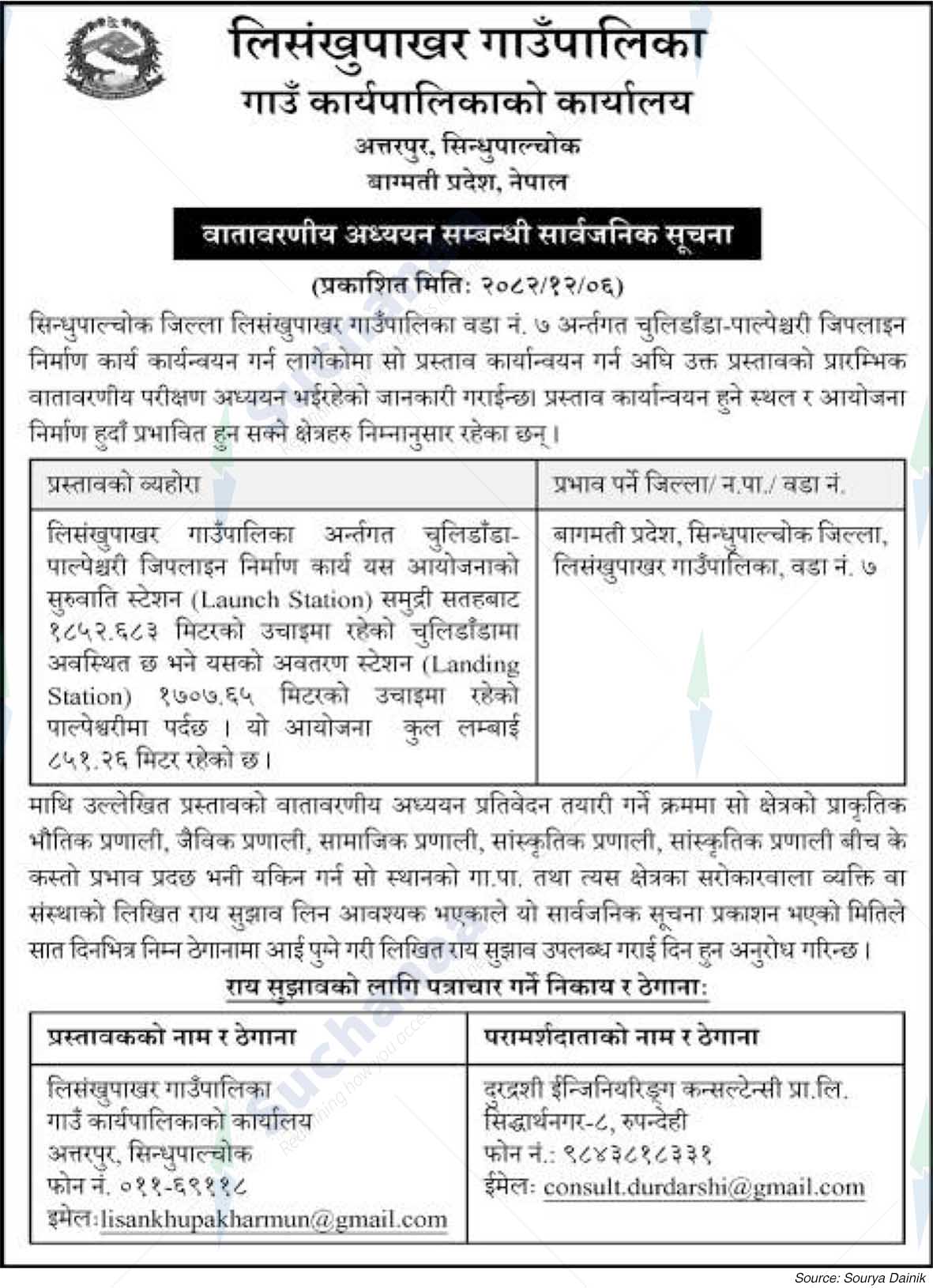 Lisankhu Pakhar Rural Municipality