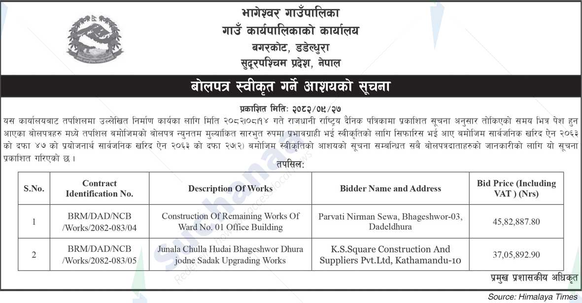 Bhageshwar Rural Municipality