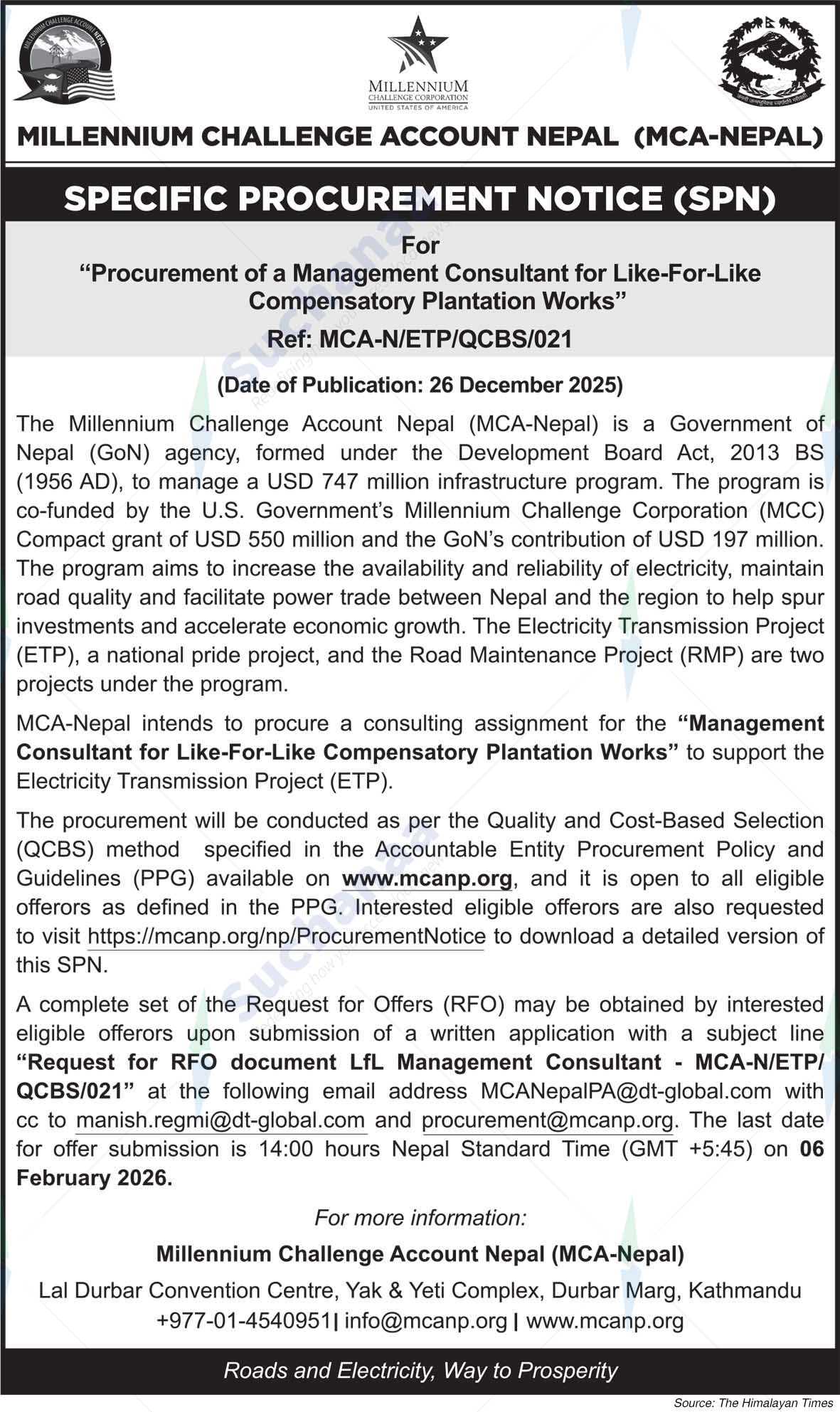 Millennium Challenge Account Nepal