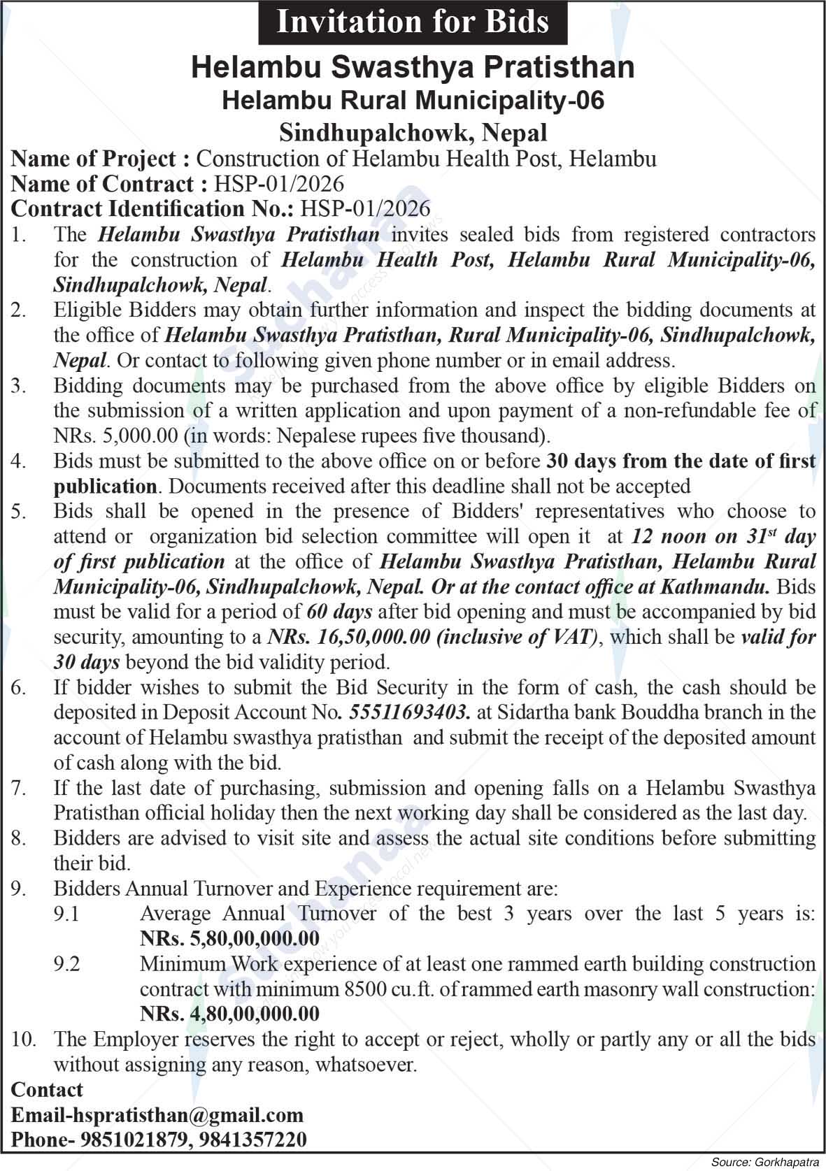 Helambu Swasthya Pratisthan, Sindhupalchowk