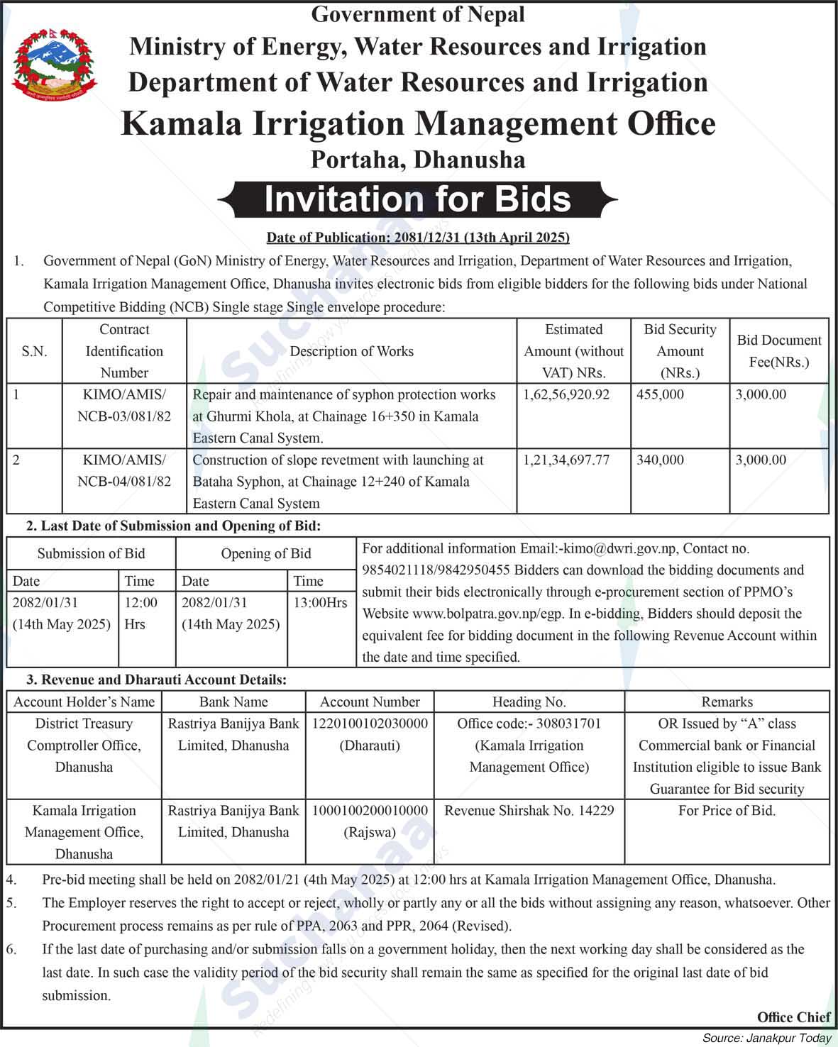 Ministry of Energy, Water Resources and Irrigation