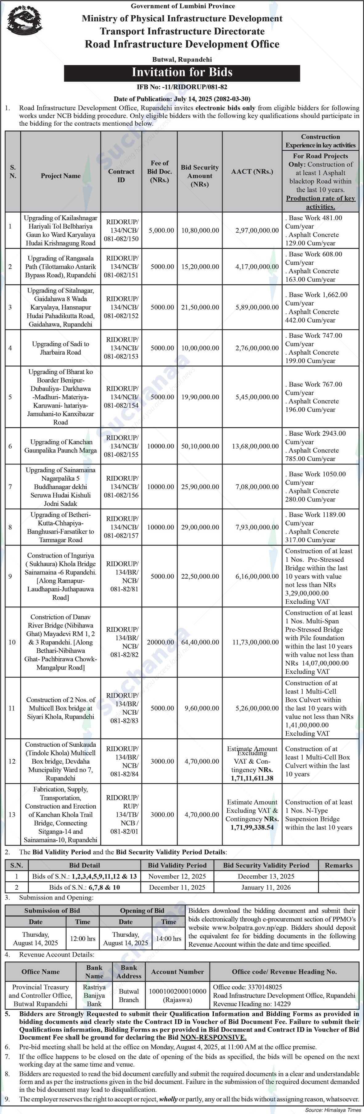 Infrastructure Development Office, Rupandehi