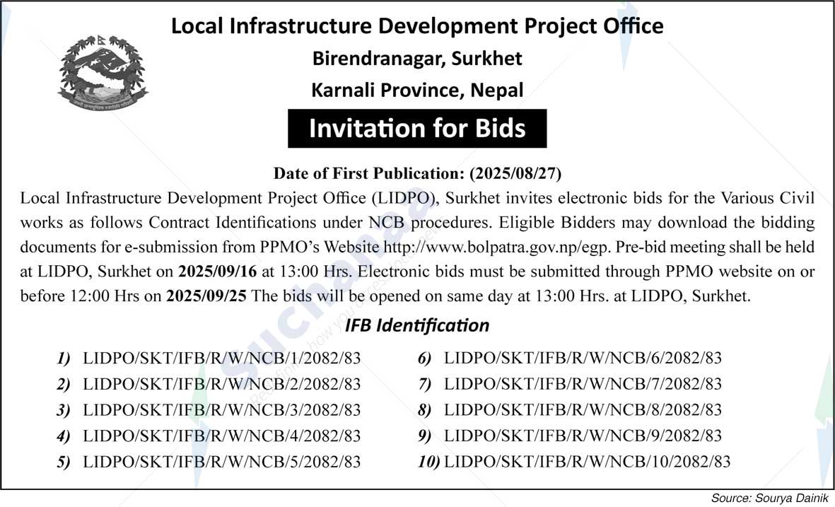 Local Infrastructure Development Project Office, Birendranagar, Surkhet