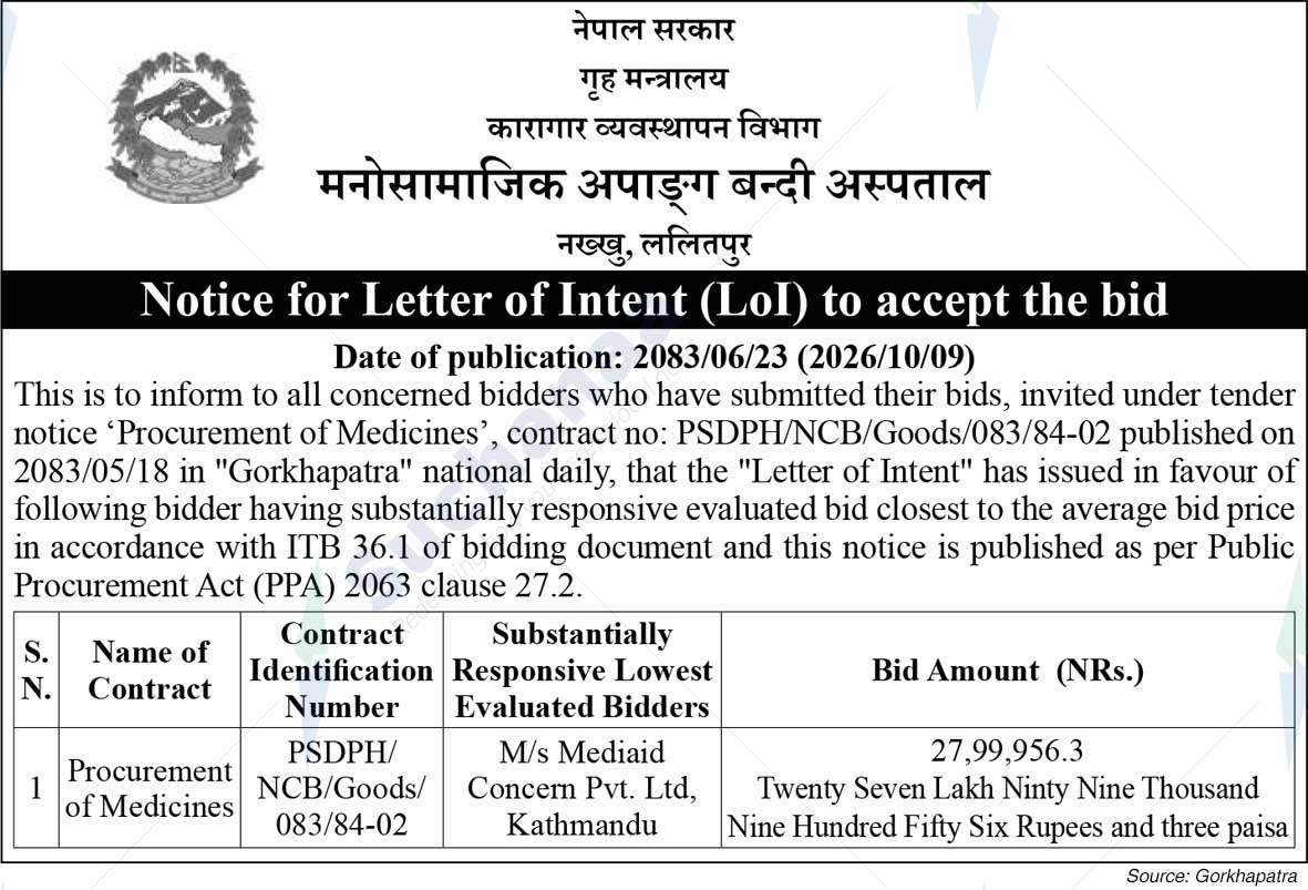 Psychosocial Disabled Prisoner Hospital, Nakkhu, Lalitpur