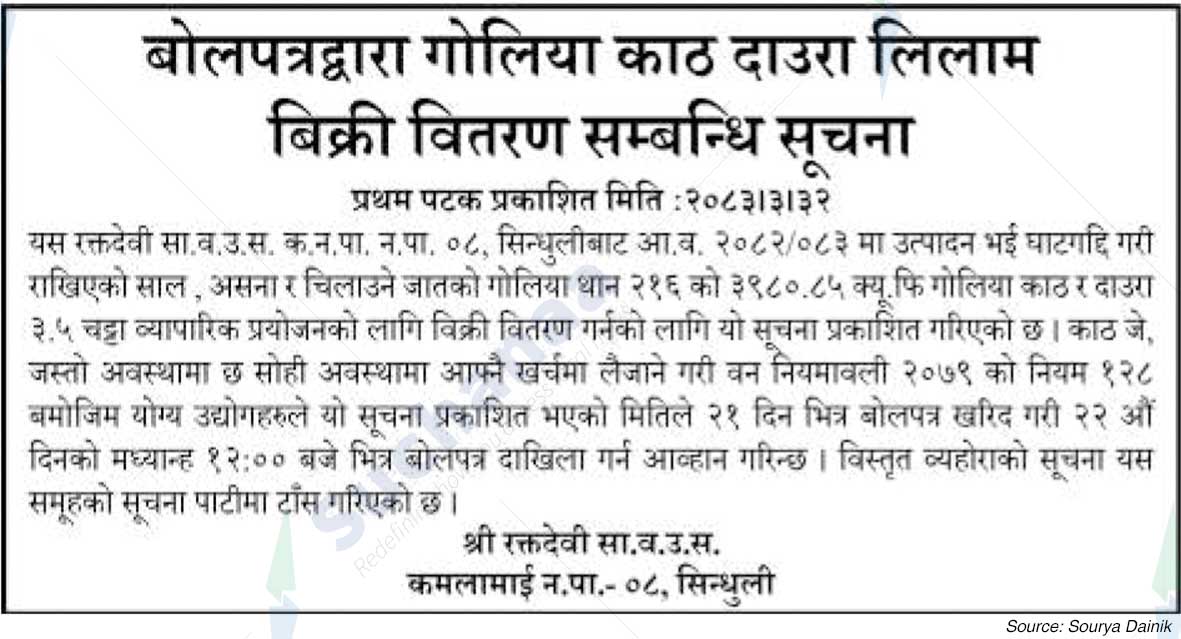 Shree Raktadevi Saa.Wa.Wo.Sa.