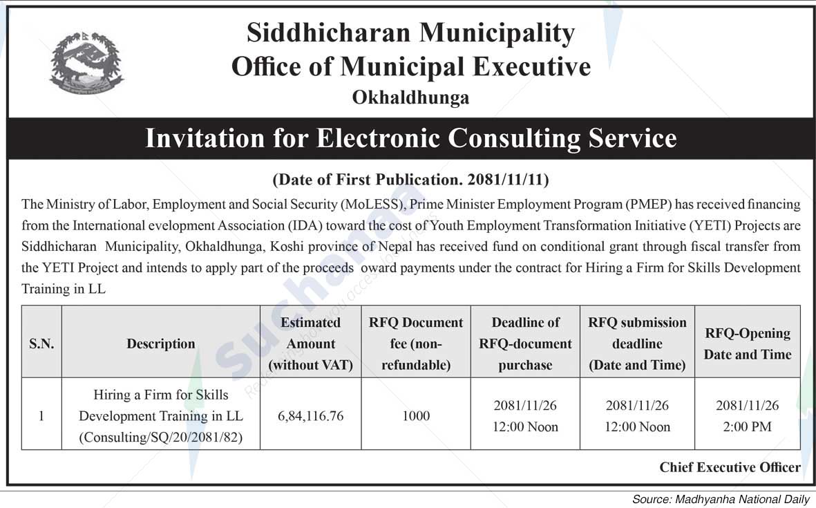 Siddhicharan Municipality