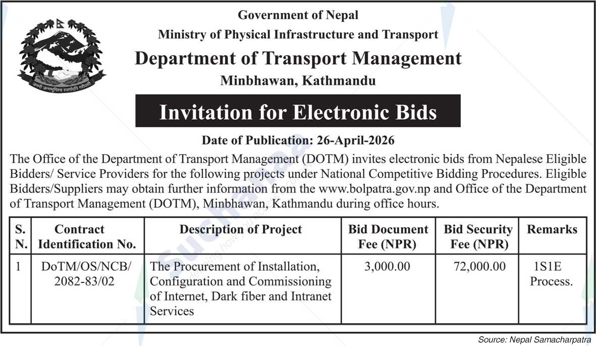 Department of Transport Management, Kathmandu