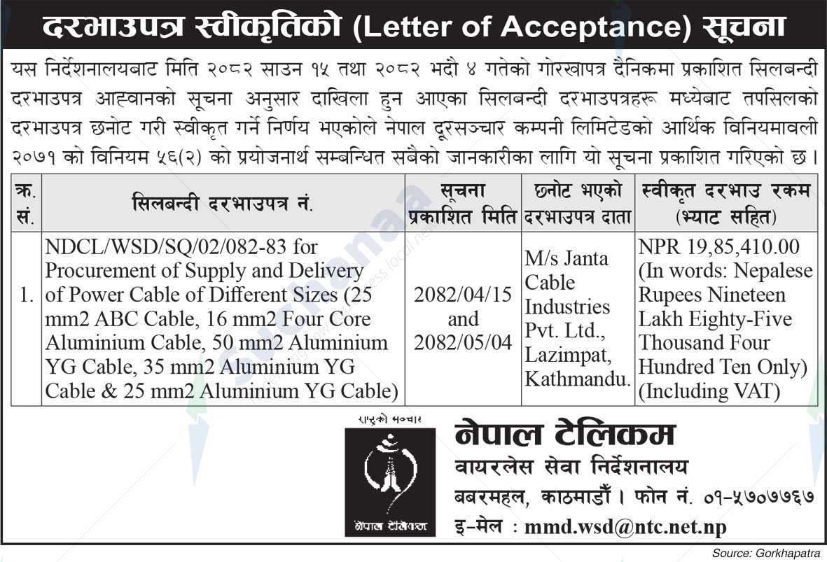 Nepal Doorsanchar Company Limited (NTC)