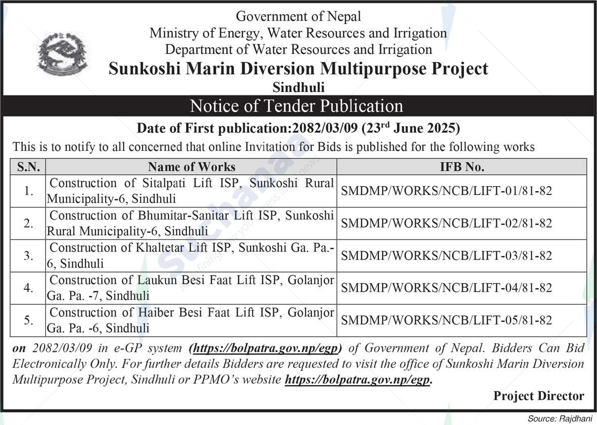 Sunkoshi Marin Diversion Multipurpose Project