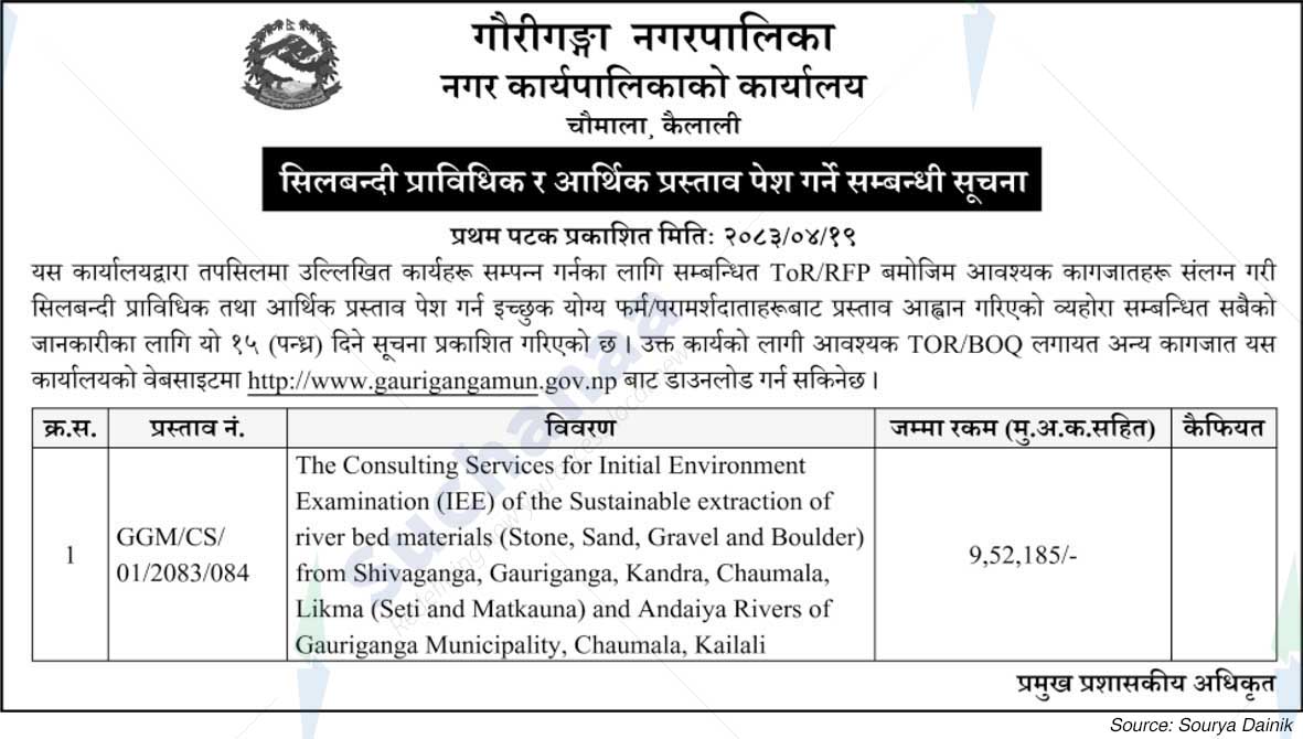 Gauriganga Municipality
