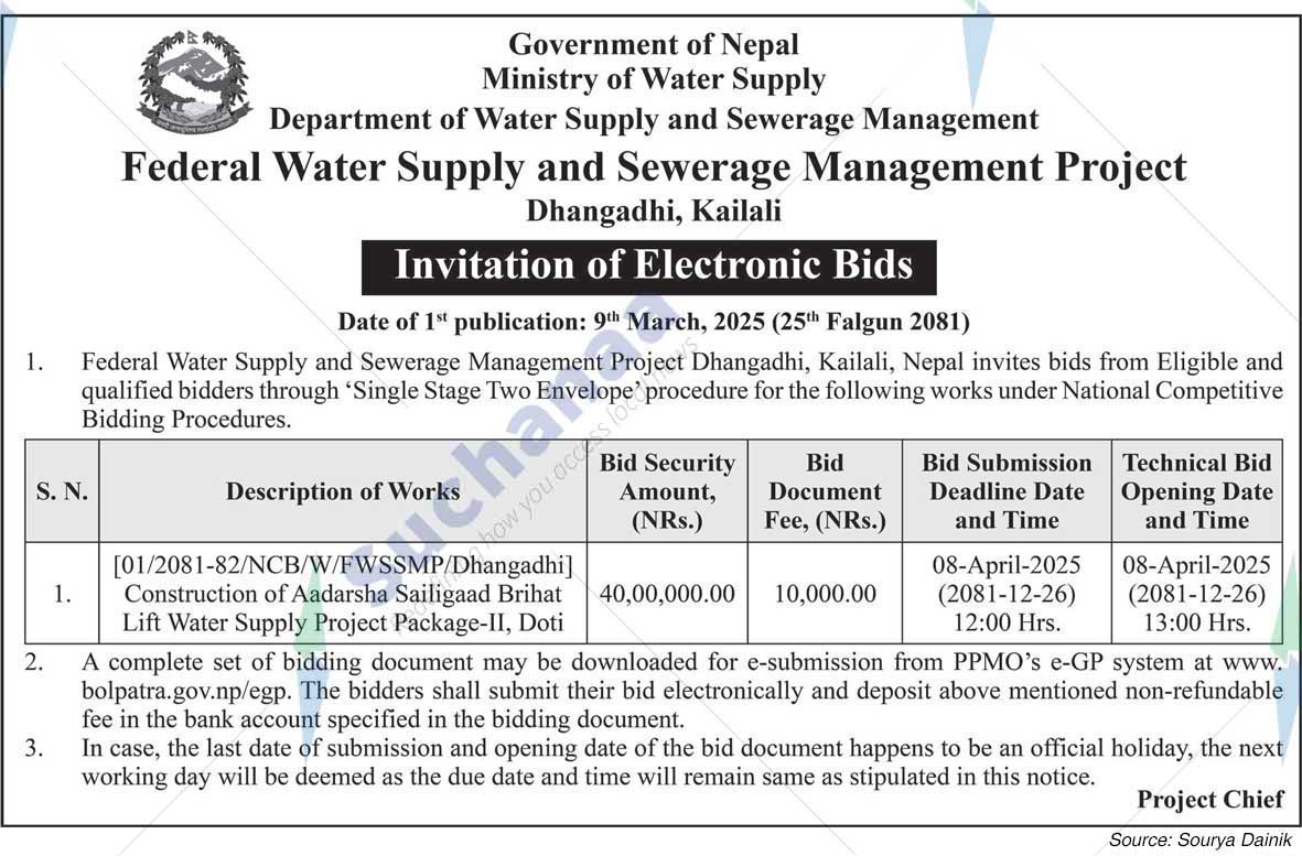Federal Water Supply and Sewerage Management Project