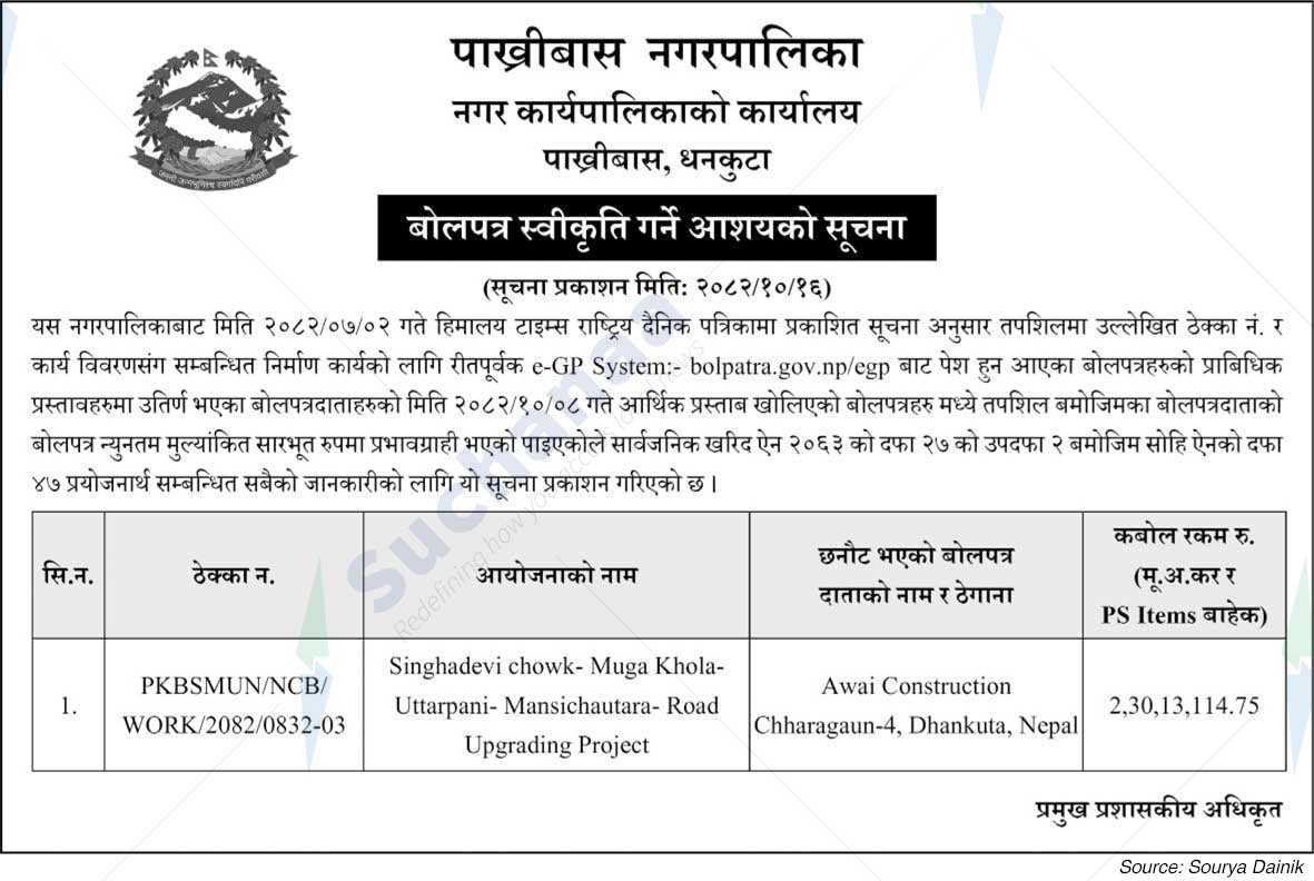 Pakhribas Municipality