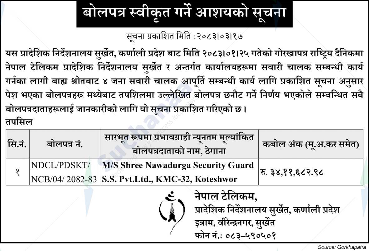 Nepal Doorsanchar Company Limited (NTC)
